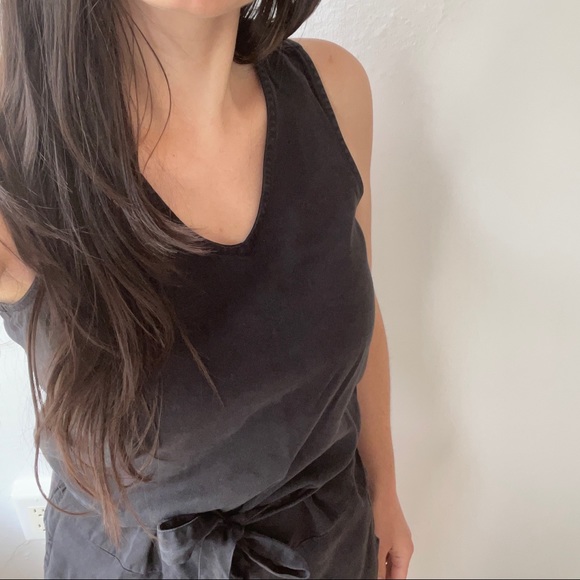 TenTree Tencel Romper. Jumpsuit. Summer jumpsuit. Play suit. Stonewashed. - Picture 3 of 9